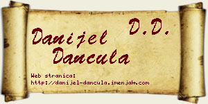 Danijel Dančula vizit kartica